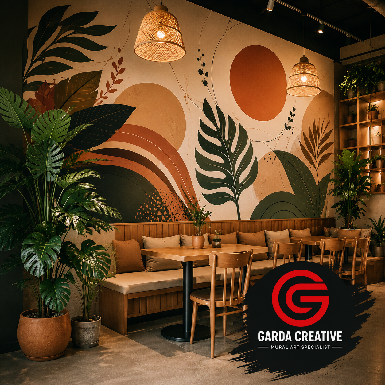 Jasa Lukis Mural Dinding Restoran